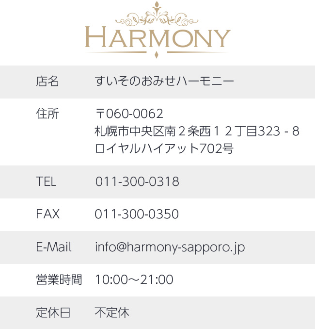 すいそのおみせハーモニーのアクセス情報